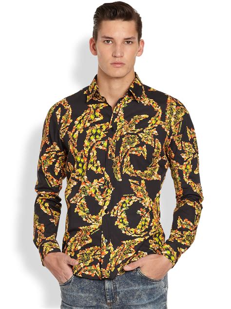 mixed print versace jeans mens|Versace Jeans men's polo shirts.